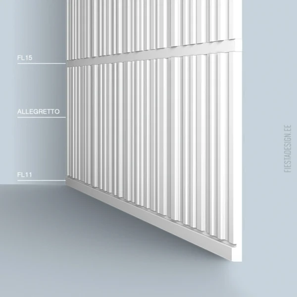 Seinapaneel Allegretto Arstyl, vaheliist FL15, põrandaliist FL11
