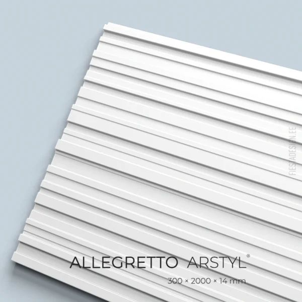 Värvitav 3d seinapaneel ALLEGRETTO Arstyl, 30×200 cm