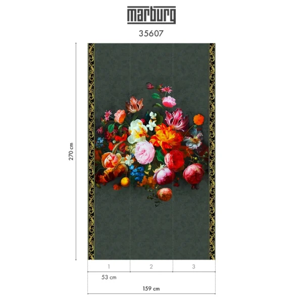 Флизелиновые обои Marburg Pompöös Provence 35607 Flower Bouquet