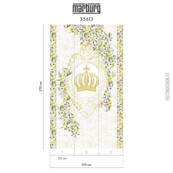 Флизелиновые обои Marburg Pompöös Provence 35613 Crown