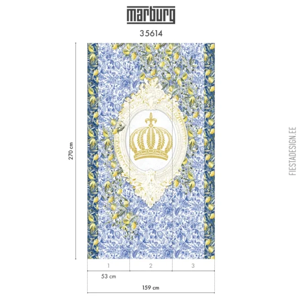 Флизелиновые обои Marburg Pompöös Provence 35614 Crown