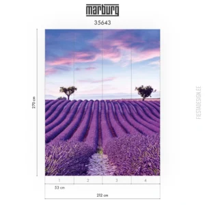 Fliistapeet Marburg Pompöös Provence 35643 Lavender Field