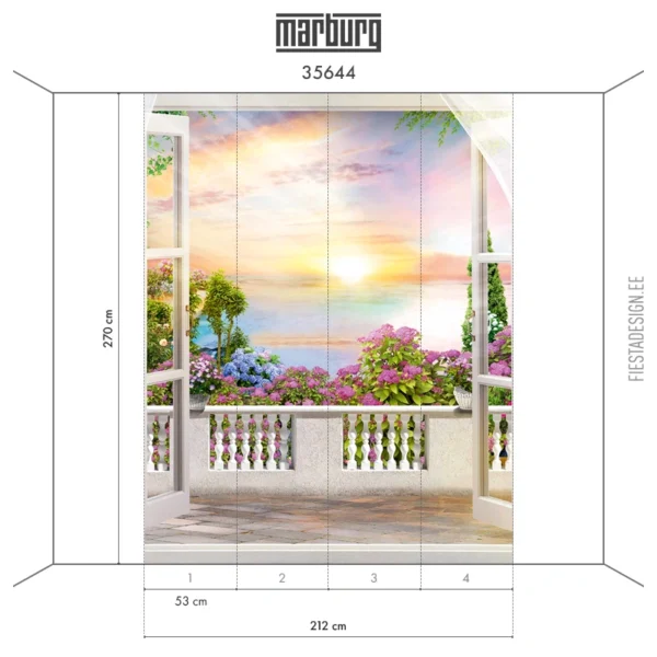 Флизелиновые обои Marburg Pompöös Provence 35644 Mediterranean Terrace