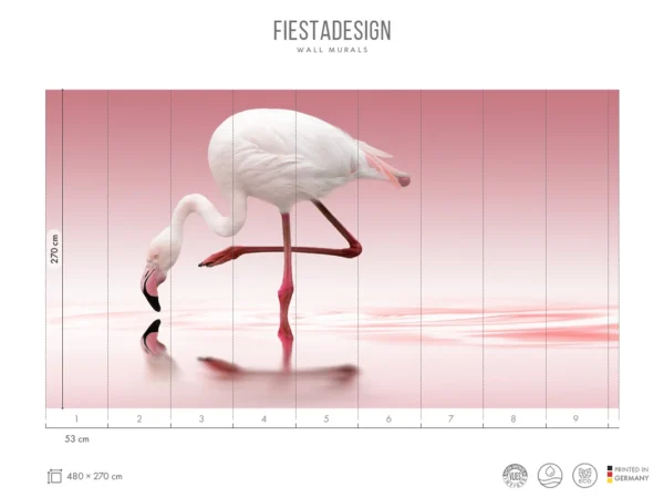 Фотообои Flamingo