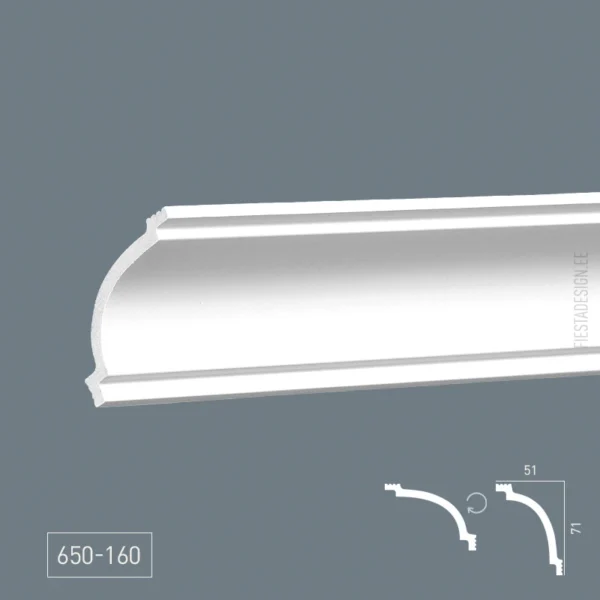 Потолочный карниз GD-160 (Gaudi Decor 650-160)