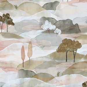 Fliistapeet Marburg Boho 35785 Watercolor Landscape