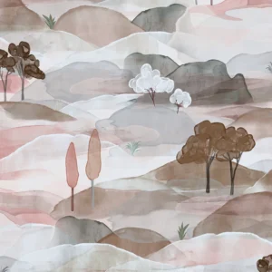 Fliistapeet Marburg Boho 35786 Watercolor Landscape