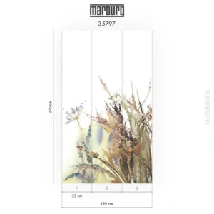 Флизелиновые обои Marburg Boho 35797 Delicate Grasses