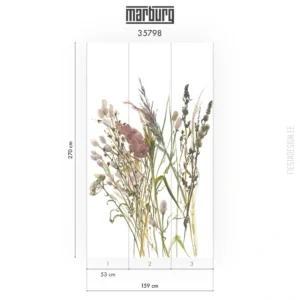 Fliistapeet Marburg Boho 35798 Delicate Grasses