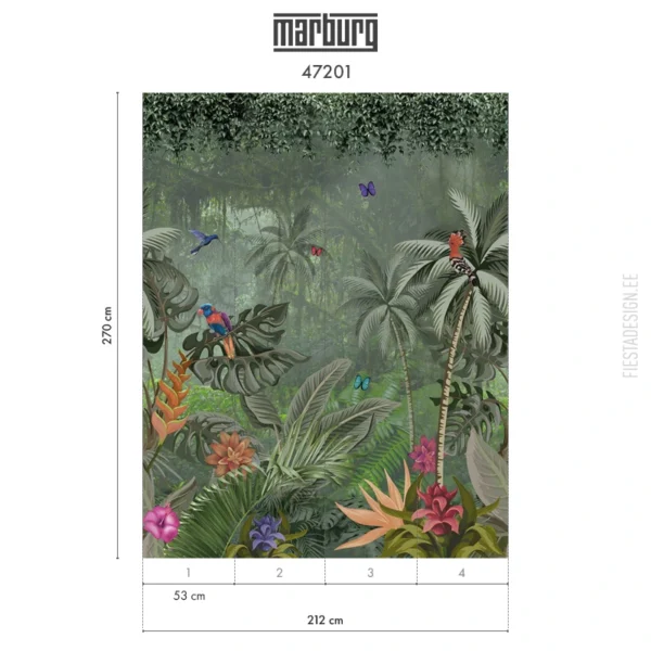 Fliistapeet Smart ART 47201 Jungle Paradise