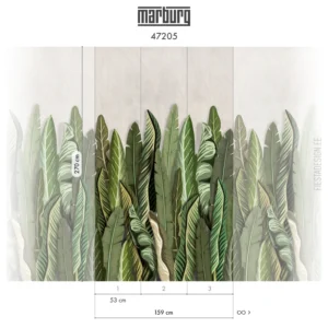 Fliistapeet Smart ART 47205 Banana Leaves