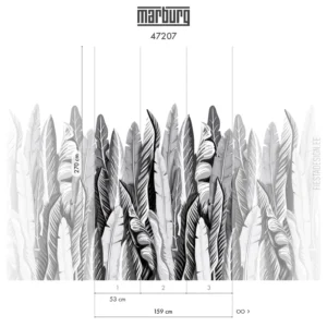 Fliistapeet Smart ART 47207 Banana Leaves