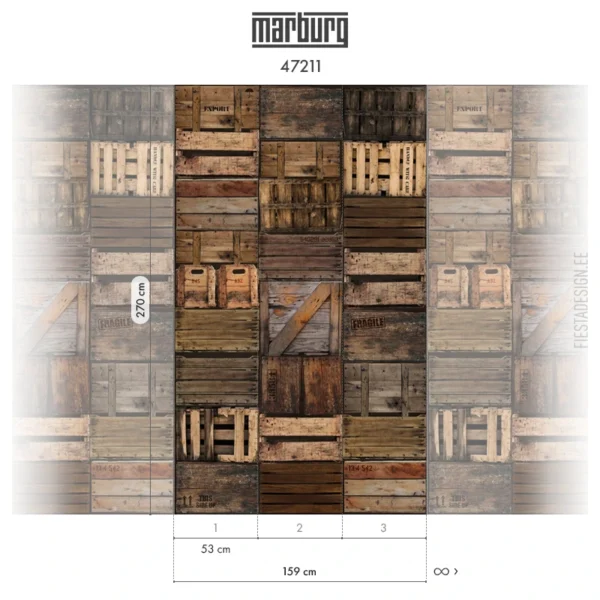 Флизелиновые обои Smart ART 47211 Vintage Crates