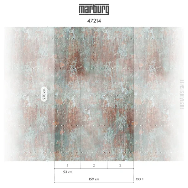 Fliistapeet Smart ART 47214 Rusted Metal