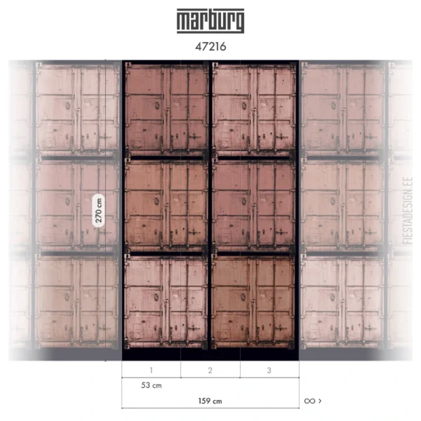 Флизелиновые обои Smart ART 47216 Shipping Containers