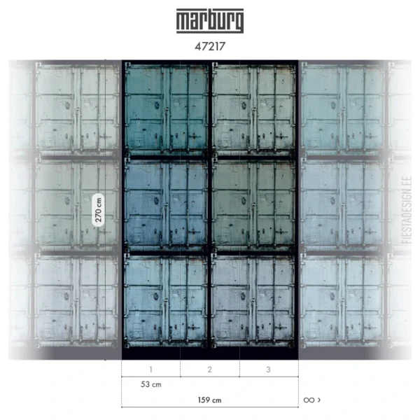Флизелиновые обои Smart ART 47217 Shipping Containers