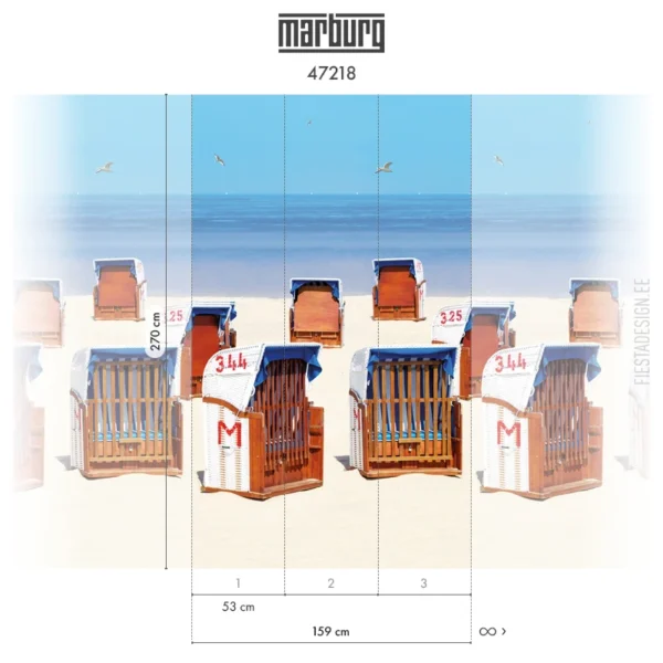 Fliistapeet Smart ART 47218 Beach Baskets