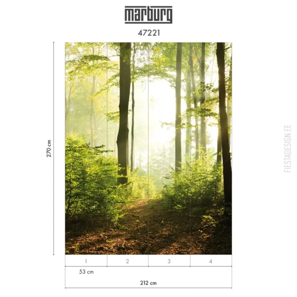 Fliistapeet Smart ART 47221 Forest Time, 212×270 cm