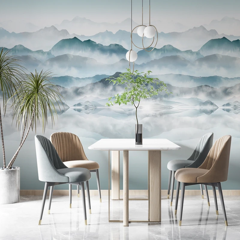 Обои Marburg 47224 Foggy Mountains Флизелиновые обои Smart ART 47224 Foggy Mountains