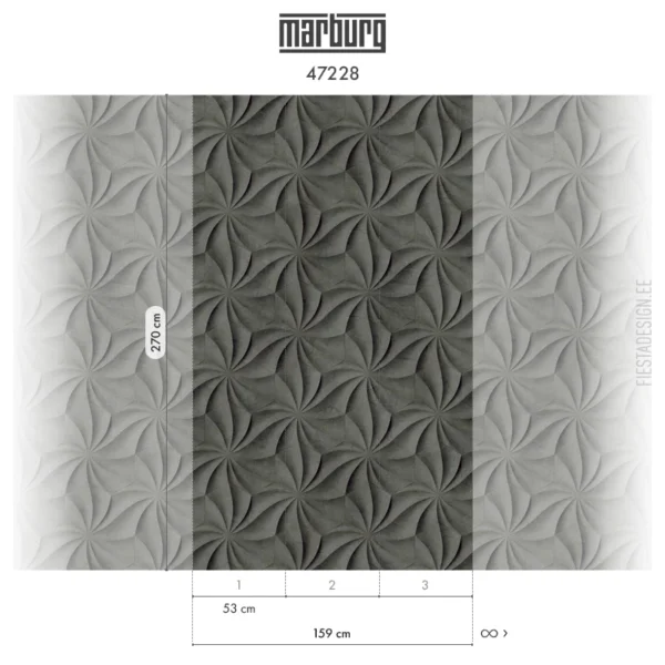 Fliistapeet Smart ART 47228 Geometric Flower