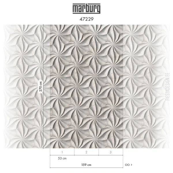 Fliistapeet Smart ART 47229 Geometric Flower