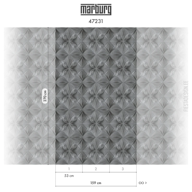 Обои Marburg 47231 Geometric Flower Флизелиновые обои Smart ART 47231 Geometric Flower