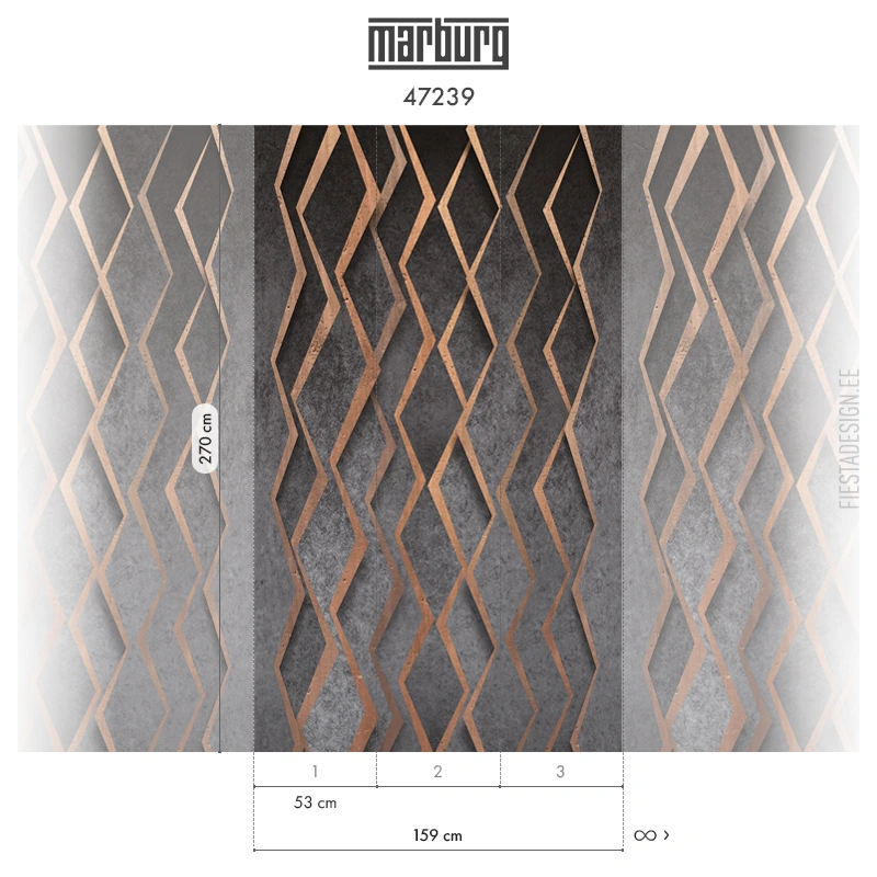 Tapeet Marburg 47239 Zigzag Fliistapeet Smart ART 47239 Zigzag