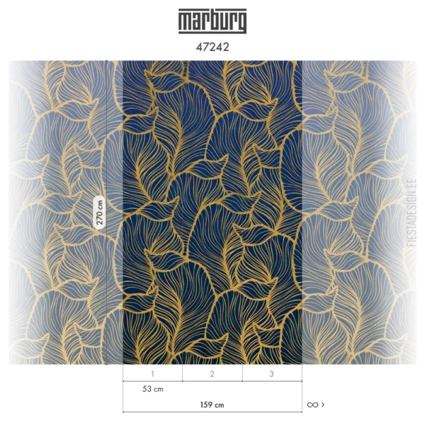 Fliistapeet Smart ART 47242 Golden Leaves