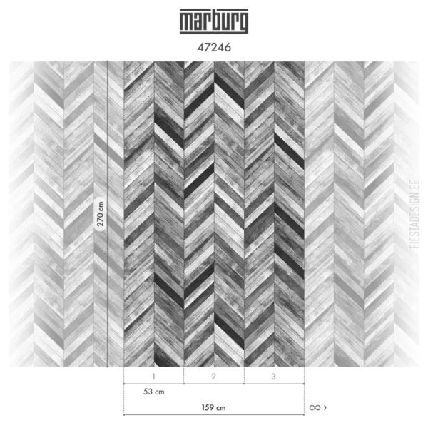 Fliistapeet Smart ART 47246 Chevron