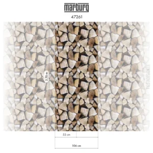 Fliistapeet Smart ART 47261 Firewood