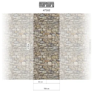 Fliistapeet Smart ART 47262 Stone Bricks