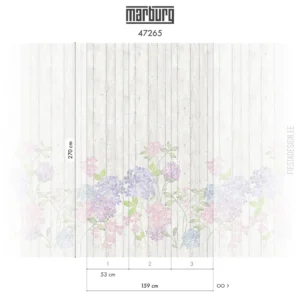 Fliistapeet Smart ART 47265 Gentle Hortensias