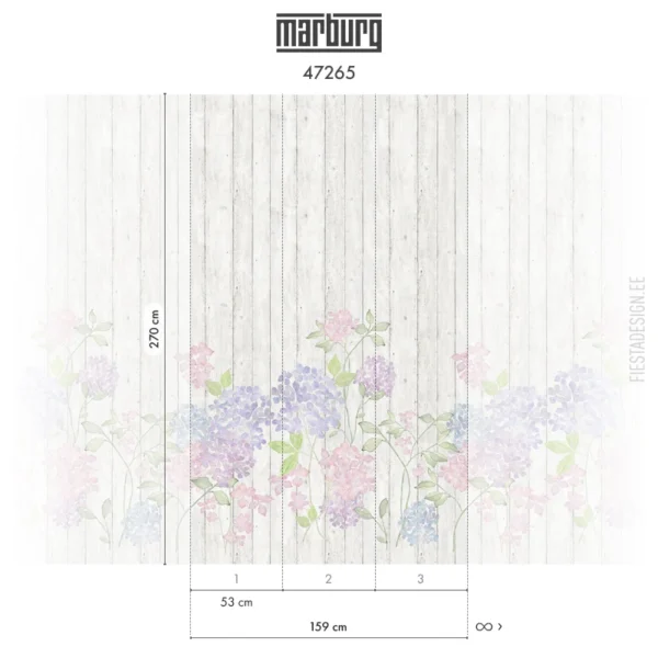 Флизелиновые обои Smart ART 47265 Gentle Hortensias