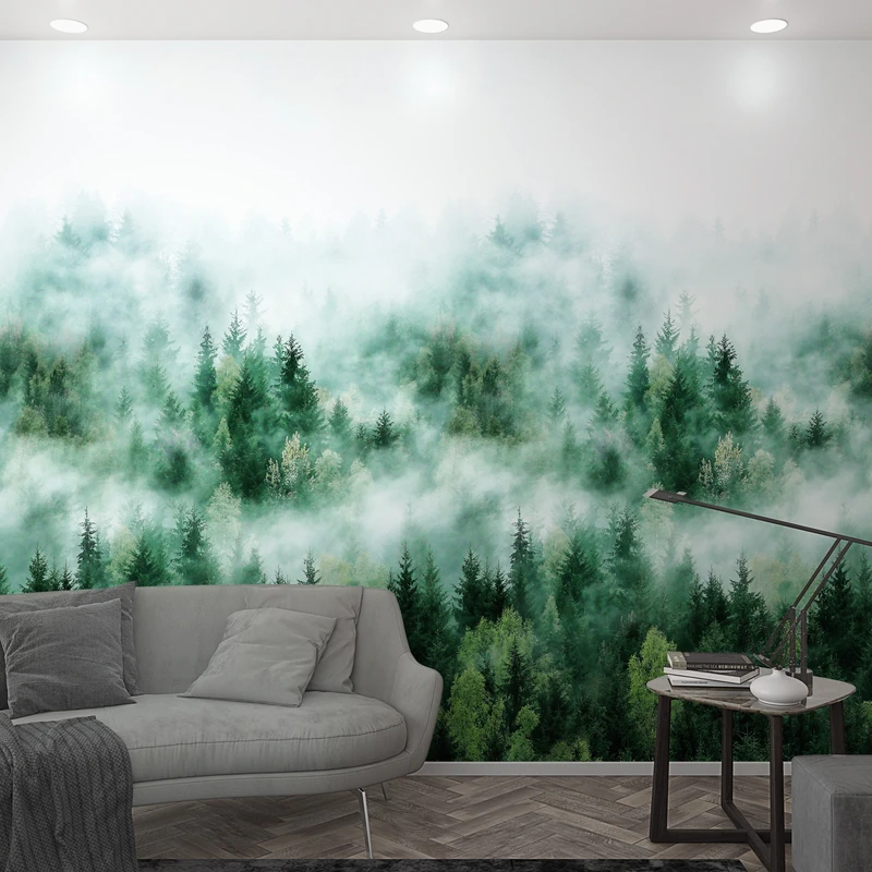 Обои Marburg 47267 Foggy Pine Forest Флизелиновые обои Smart ART 47267 Foggy Pine Forest