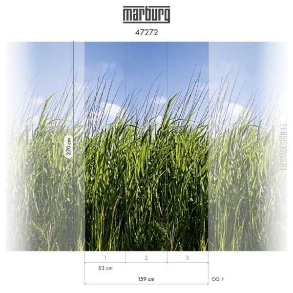 Fliistapeet Smart ART 47272 Tall Grass