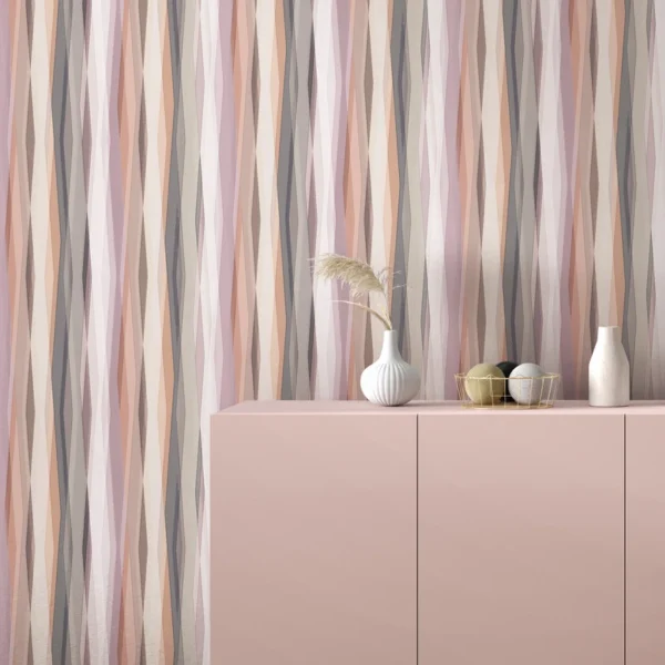 Флизелиновые обои Novamur Naomi 89007 Curved Stripes