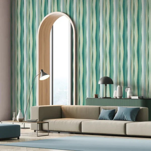 Флизелиновые обои Novamur Naomi 89008 Curved Stripes