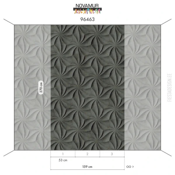 Флизелиновые обои Novamur Naomi 96463 Stone Wind Wheels