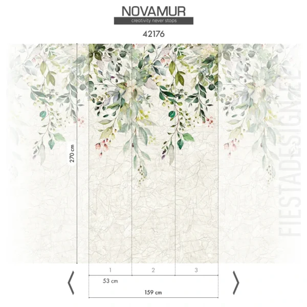 Флизелиновые обои Novamur Oriana 42176