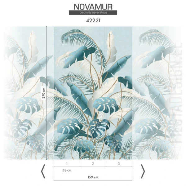 Флизелиновые обои Novamur Oriana 42221