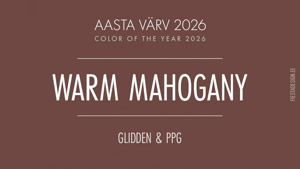 Glidden & PPG aasta värv 2026: Warm Mahogany