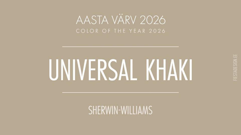 Sherwin-Williams'i aasta värv 2026: Universal Khaki