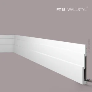 Плинтус FT18 Wallstyl (18×2×200 см) HDPS