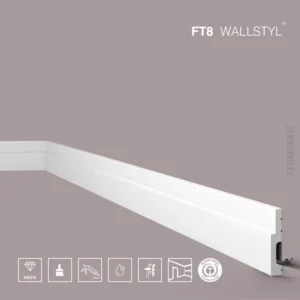 Плинтус FT8 Wallstyl (8×1,45×200 см) HDPS