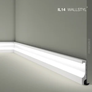 Led Плинтус IL14 Wallstyl (10×2×200 см) HDPS