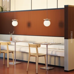 Стеновая панель LATTE S и LATTE L Wallstyl, молдинг FL15 и FD7S Wallstyl