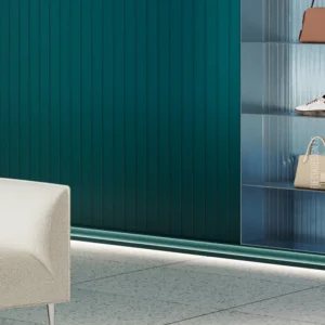 Стеновая панель MEZZALUNA L Wallstyl, плинтус IL14 Wallstyl с led-подсветкой