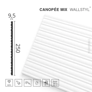 Стеновая панель CANOPEE MIX Wallstyl (25×260 см)