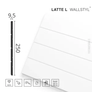 Стеновая панель LATTE L Wallstyl (25×260 см)