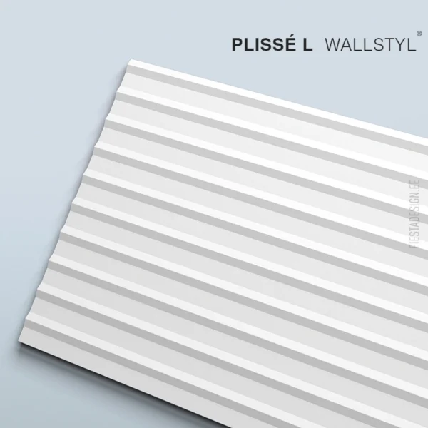 Seinapaneel PLISSÉ L Wallstyl (25×260 cm)